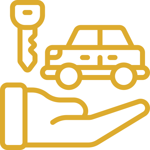 car services icon gold